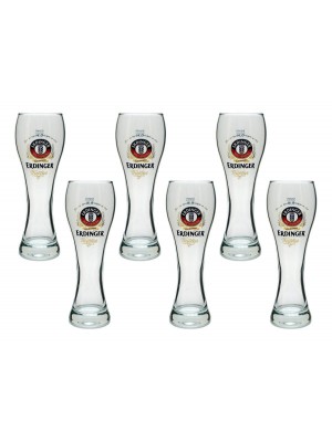 Erdinger Pint Beer Glasses (set of 6) 500ml