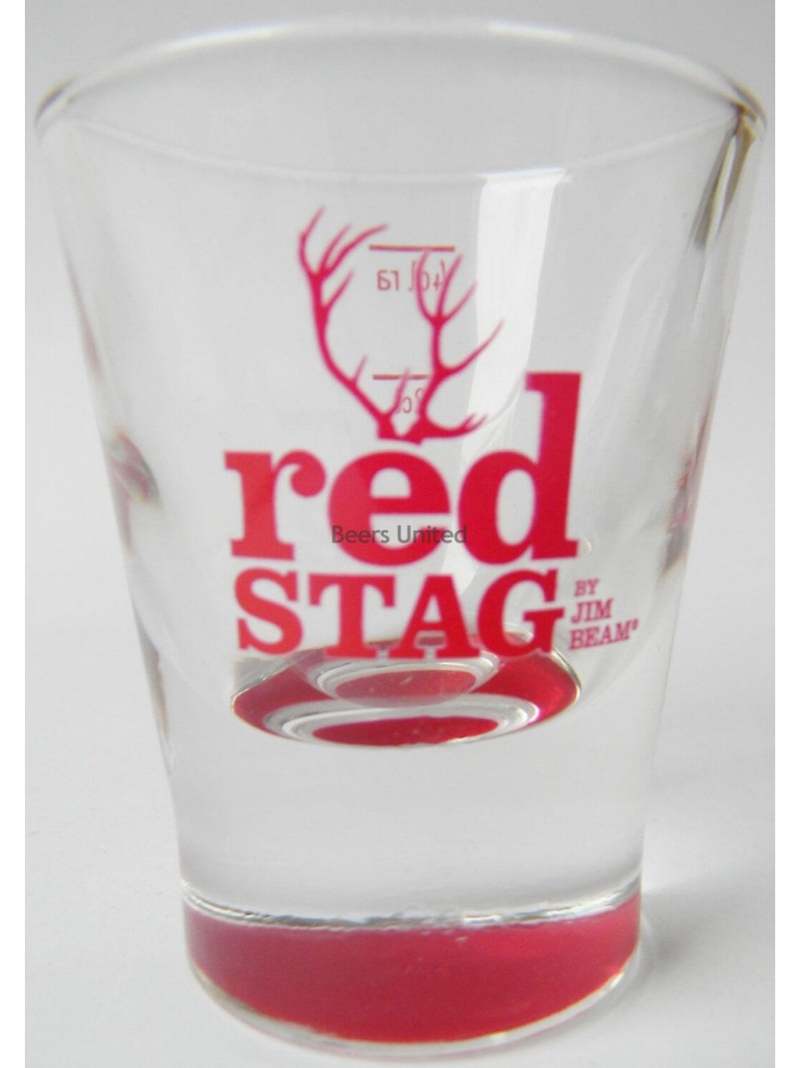 Jim Beam Red Stag Bar Glasses (set of 6) 2cl/4cl