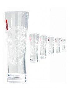 Peroni 'Signature' Half Pint Beer Glasses 280ml Set of 6