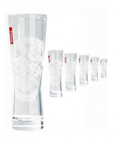 Peroni 'Signature' Half Pint Beer Glasses 280ml Set of 6