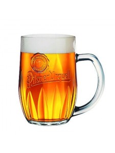Pilsner Urquell Half Pint Handled Beer Glasses 330ml (set of 2)